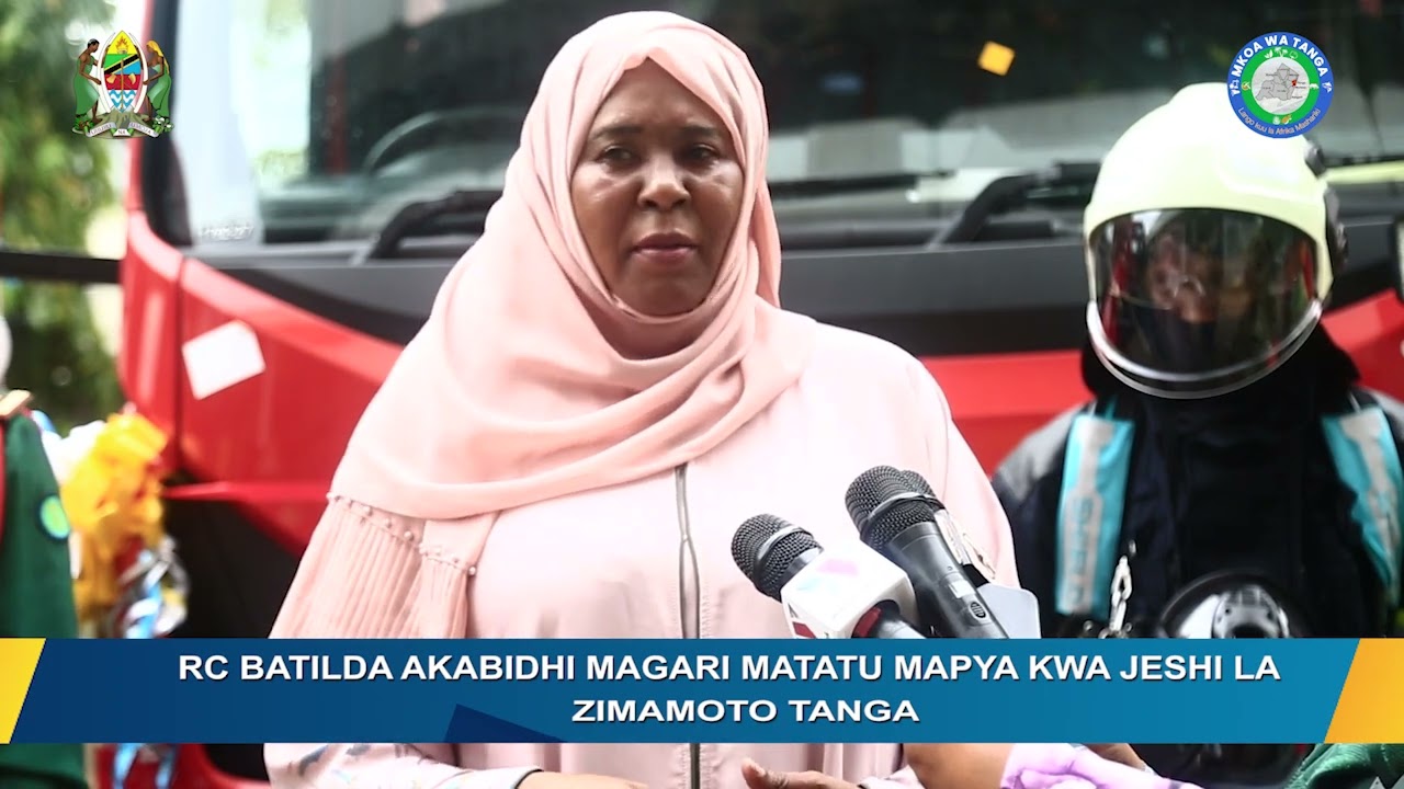 RC  BATILDA AKABIDHI MAGARI MATATU MAPYA KWA JESHI LA ZIMAMOTO  TANGA 