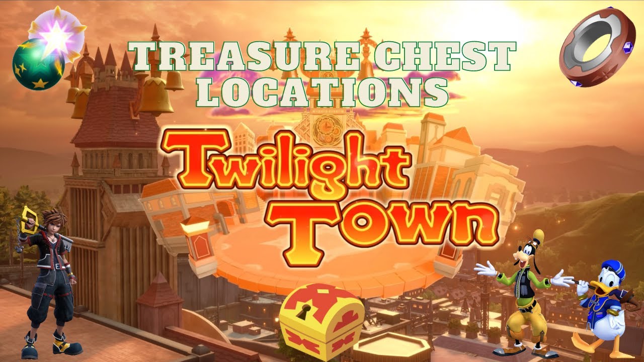 Kingdom Hearts 3 - Treasure Chest Locations - Twilight Town - With Timeline