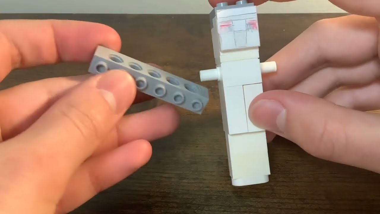 I made an iron golem fidget in LEGO
