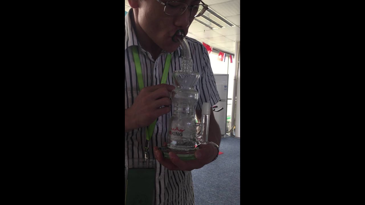HB-K26 recycle glass water pipe new design hb king glass bong  enjoylife glass water pipe agent