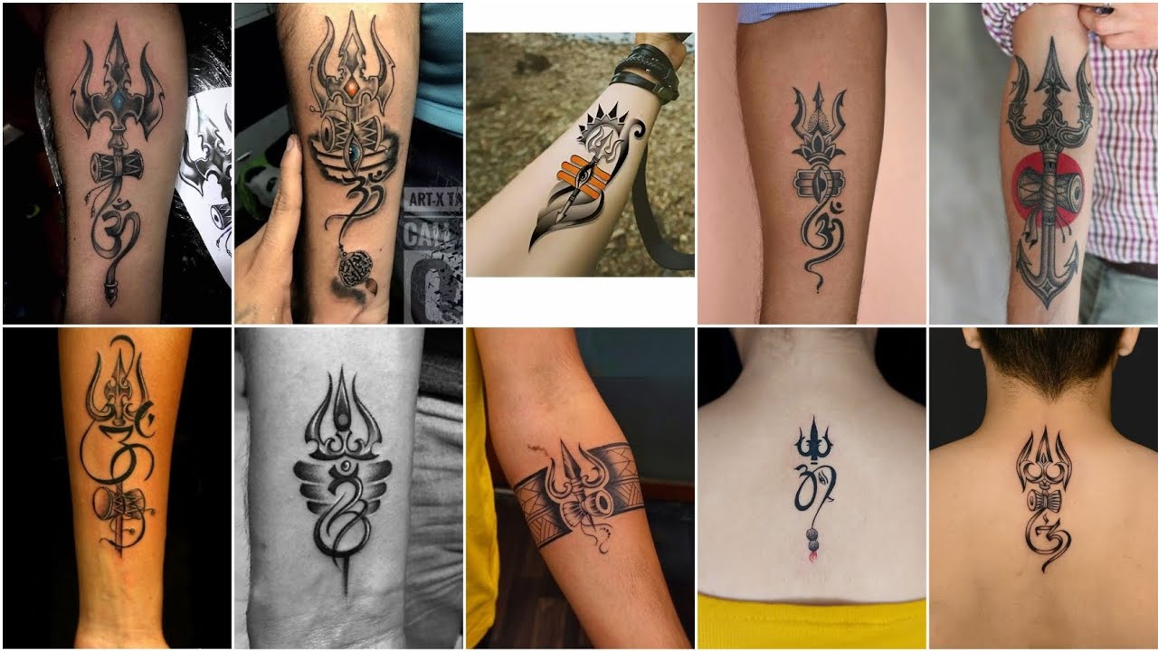 Om tattoo design ideas //om trishul tattoo design!! Om namah shivaya tattoo design // @Dipartist17