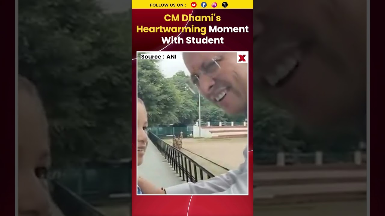 Uttarakhand CM Pushkar Singh Dhami's Heartwarming Interaction with Young Schoolgirl | NewsX