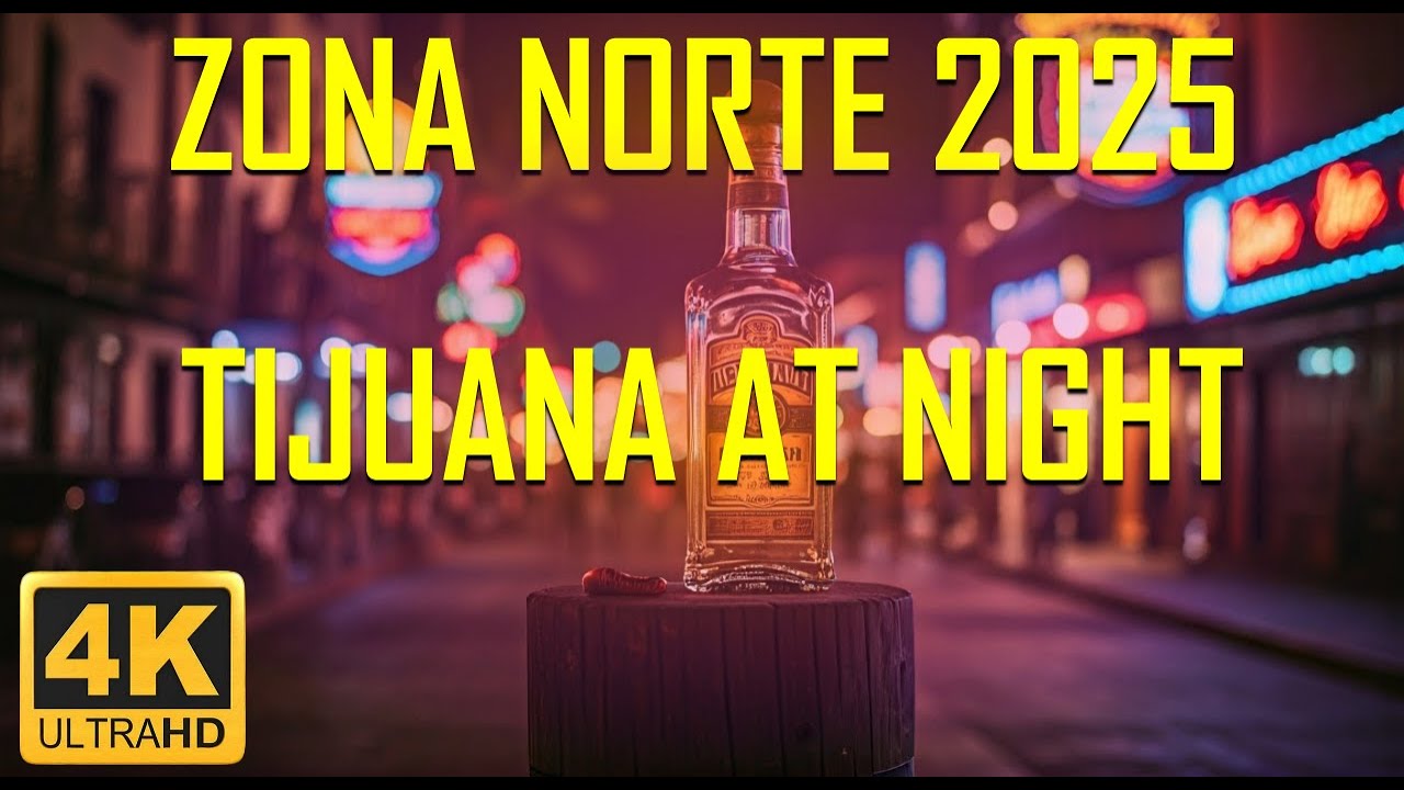 4K 🇲🇽 Zona Norte Tijuana 2025 | Centro | Night