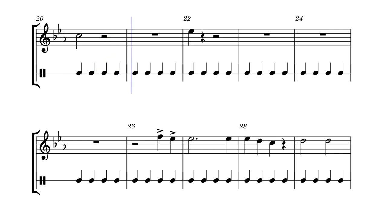 Eye of the Tiger - Glockenspiel with Metronome