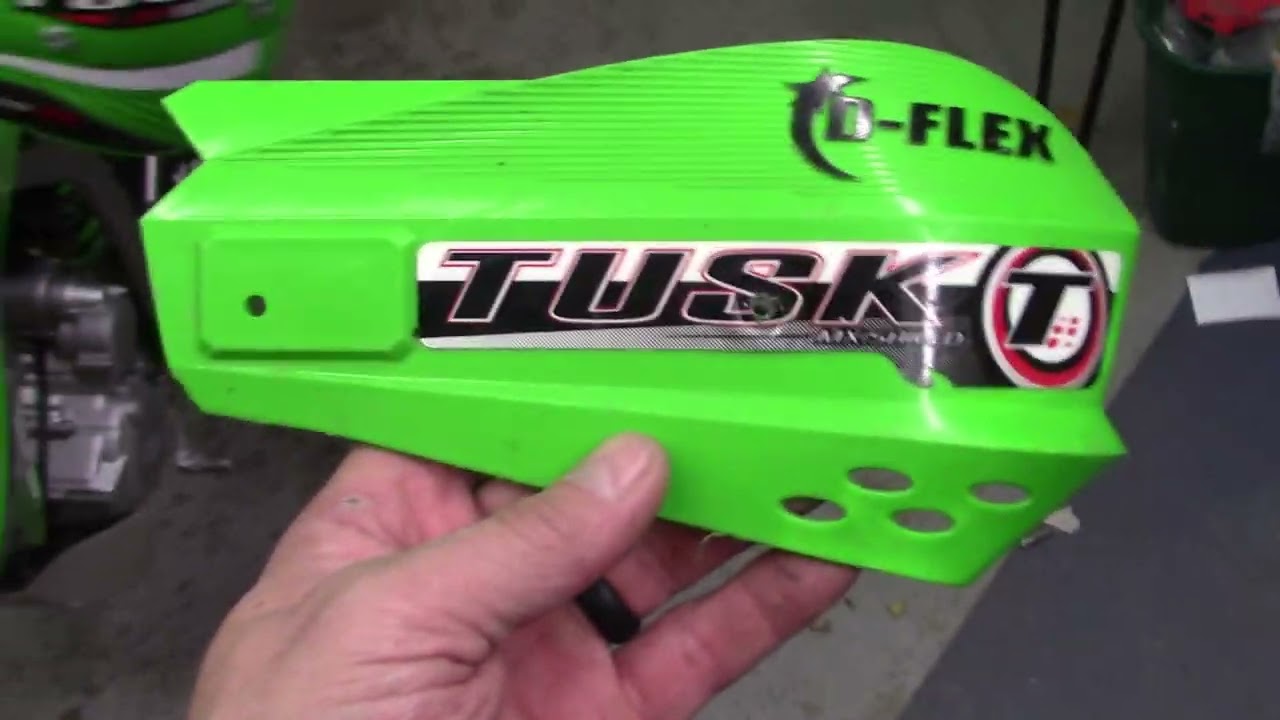 TUSK D Flex Pro handguards vs. Standard D Flex Handguards on KLX300