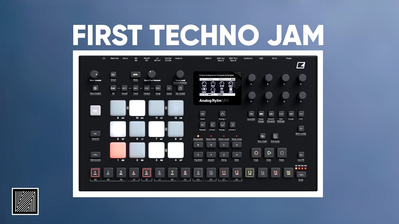 Analog Rytm mk2 Only First Techno Jam (Machine & Default Samples Only)
