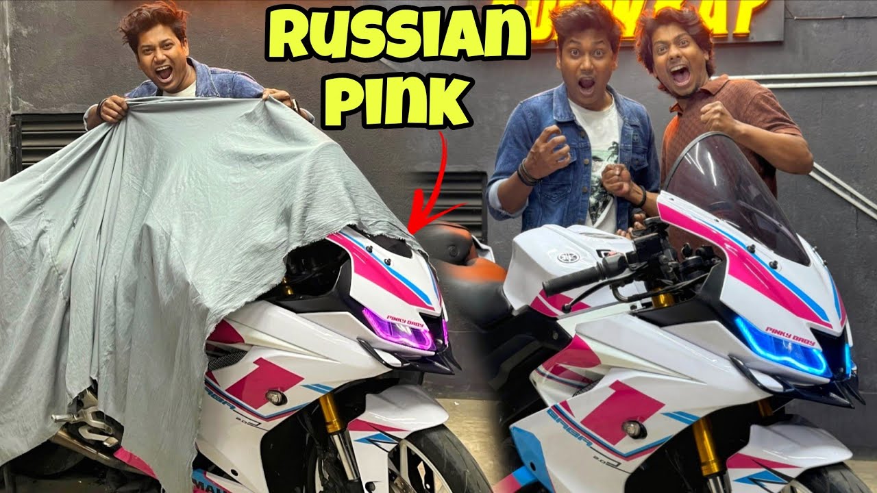 Yamaha R15 V3 Russian Pink Look 💥 || @TheOffBeatGuy 