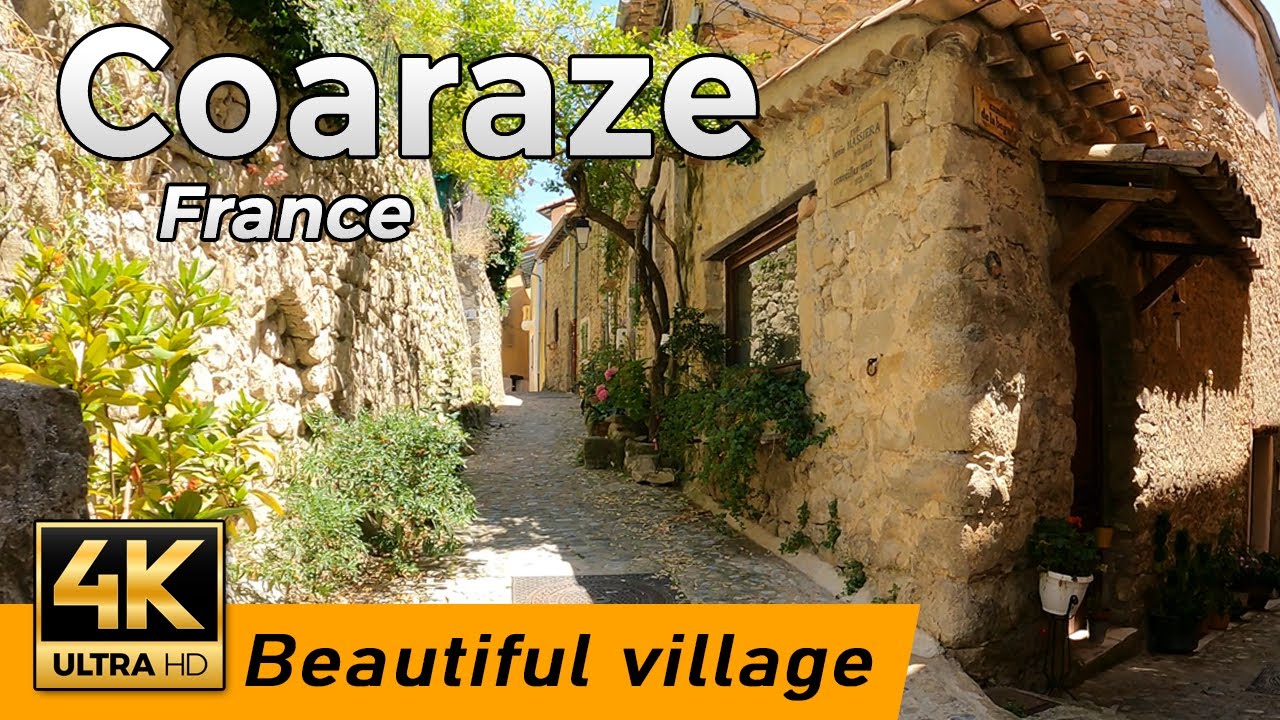 Coaraze, France | Village with vaulted passages (4K UHD & 60 fps)