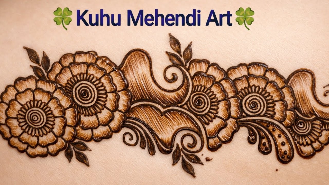 Simple arabic Mehendi design ❣️ pencil shedding Mehendi design ❣️ 