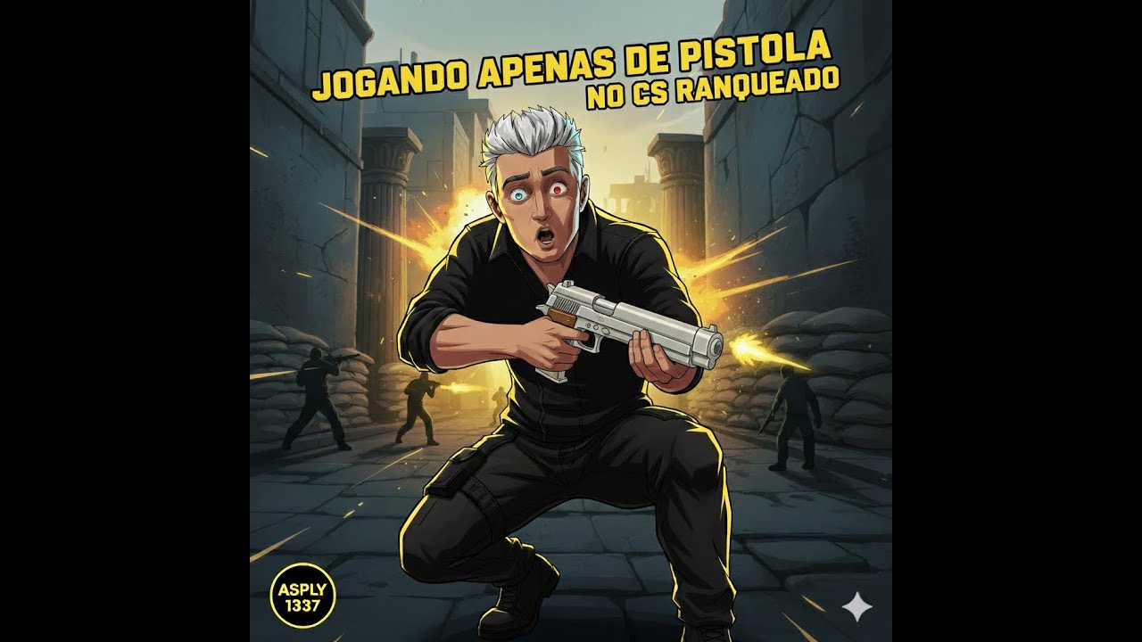 JOGUEI SO DE PISTOLA NO CS RANQUEADO! (O final foi inacreditável 😱)