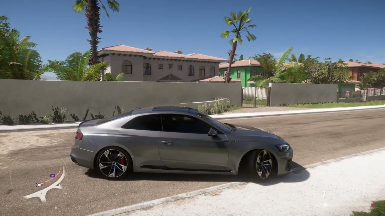 катаюсь в игре Forza Horizon 5 на руле logitech g 27
