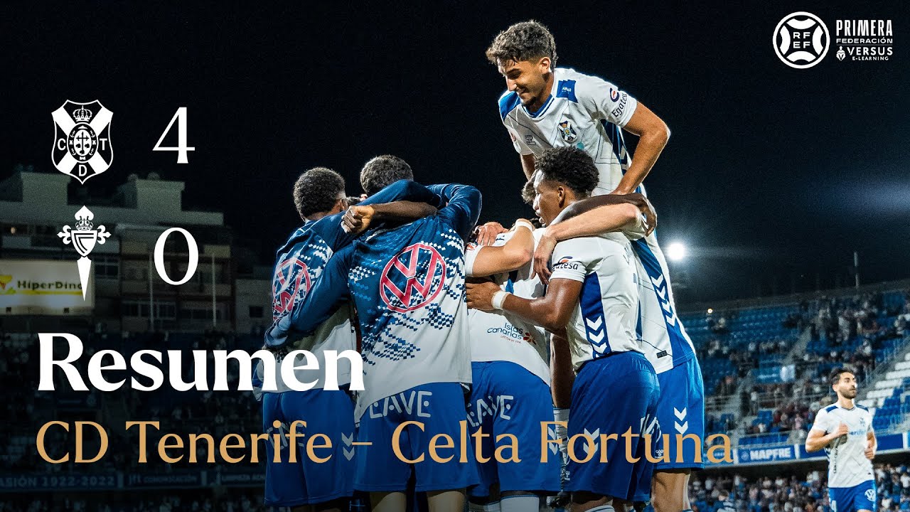 CD Tenerife | Resumen del CD Tenerife - RC Celta Fortuna (J. 12, Primera Federaci&oacute;n)