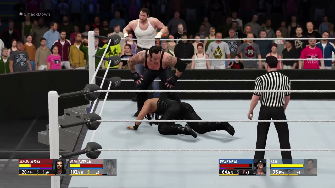 WWE 2K16_20250824..Dean Ambrose & Roman Reigns vs The Undertaker & Kane