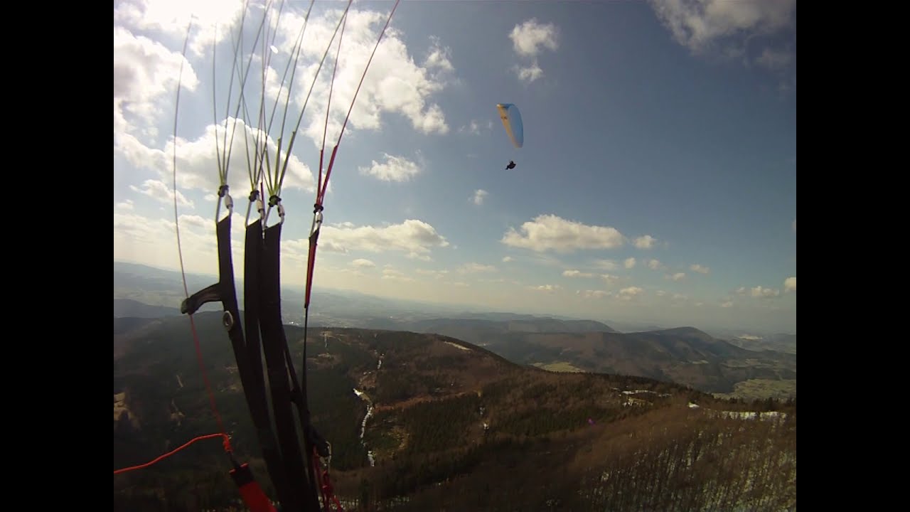 Paragliding Beskydy - Radhošť s přistáním v údolí Rozpité