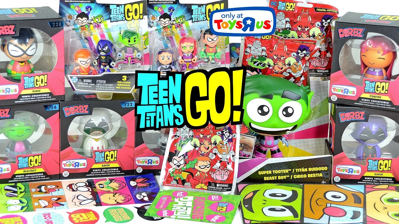 Teen Titans Go! Dorbz Vinyl Figures Keyrings 3-Pack Minifigures Beast Boy Super Tooter Unboxing!!!