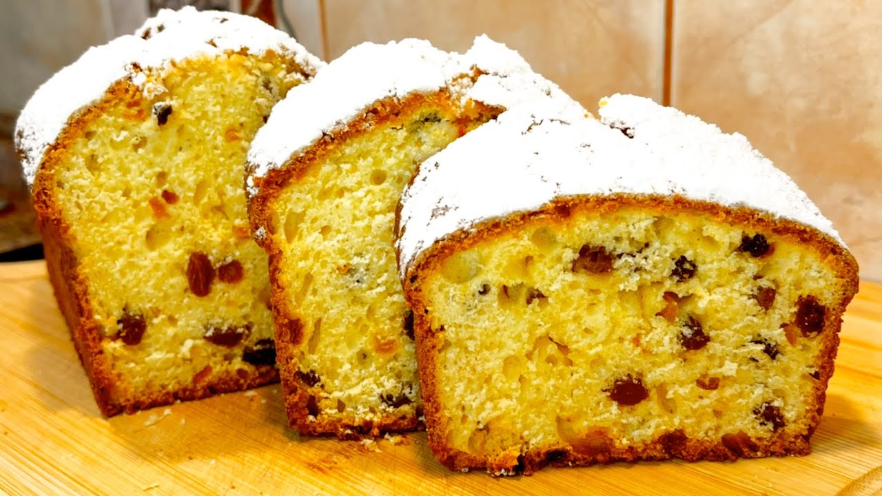 Когда я не умела печь Куличи, я пекла Пышный Кекс на кефире! Без миксера! Лакомство к чаю за 5 минут
