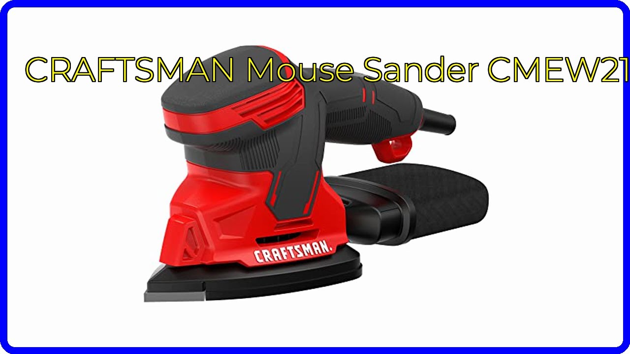 REVIEW (2026): CRAFTSMAN Mouse Sander CMEW210. First Look.