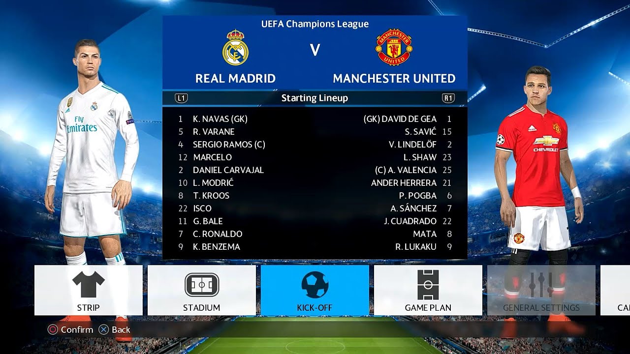 PS4 PES 2018 UEFA Champions League Final