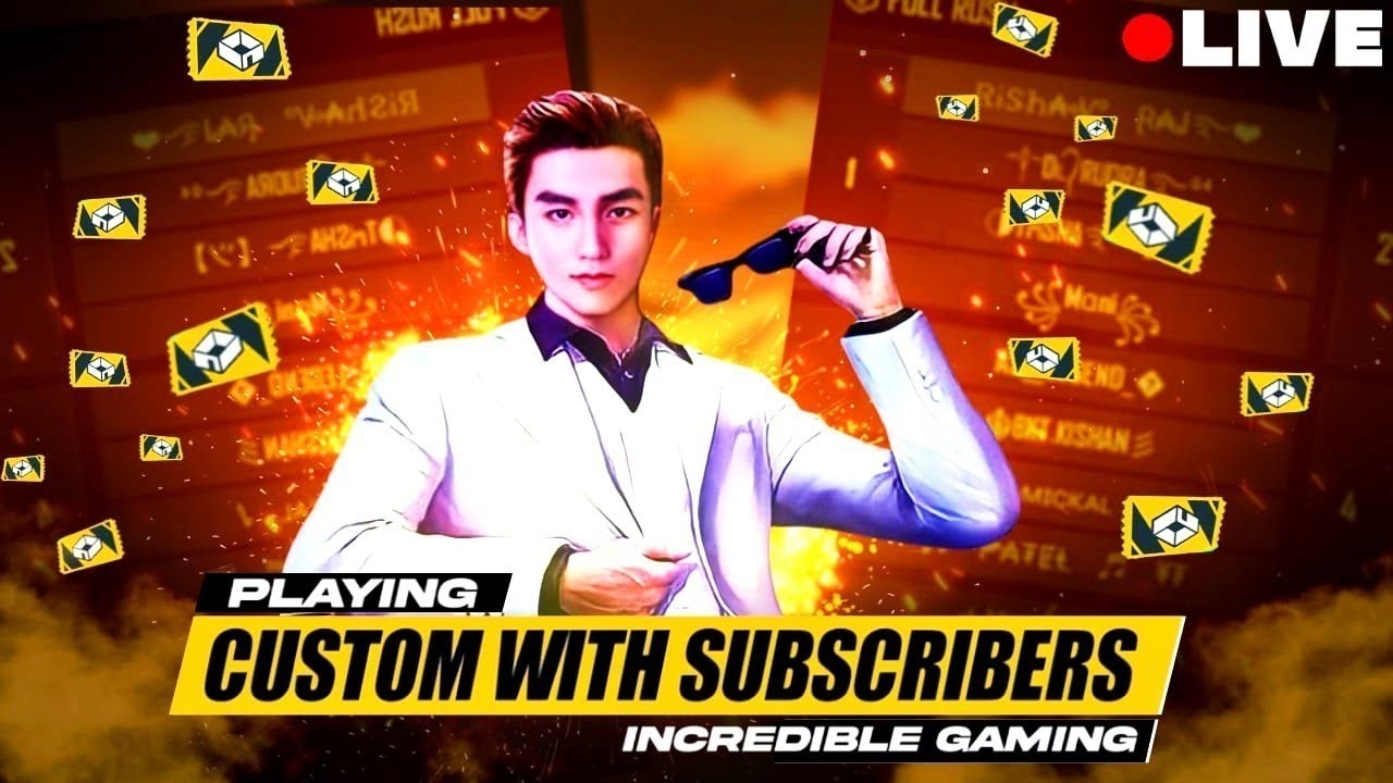 FREE FIRE LIVE CUSTOM ROOM | FF LIVE GIVEAWAY ? 🗿 ❤️ #freefire #fflive #freefire