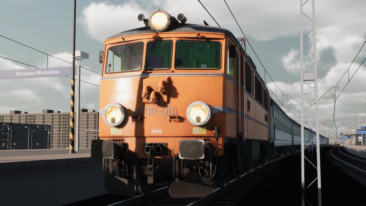 SimRail / От Варшавы до Катовиц 300 км (3ч:48мин.)