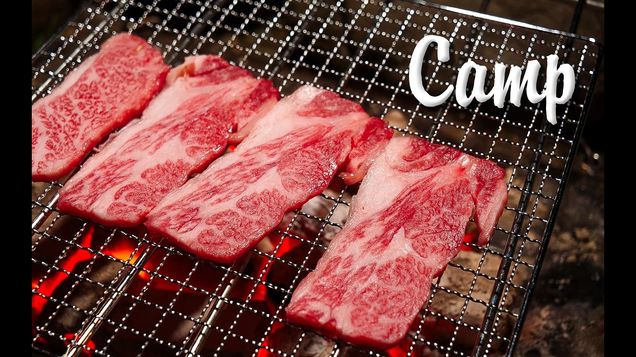 キャンプ焼肉は白飯とビールで優勝！