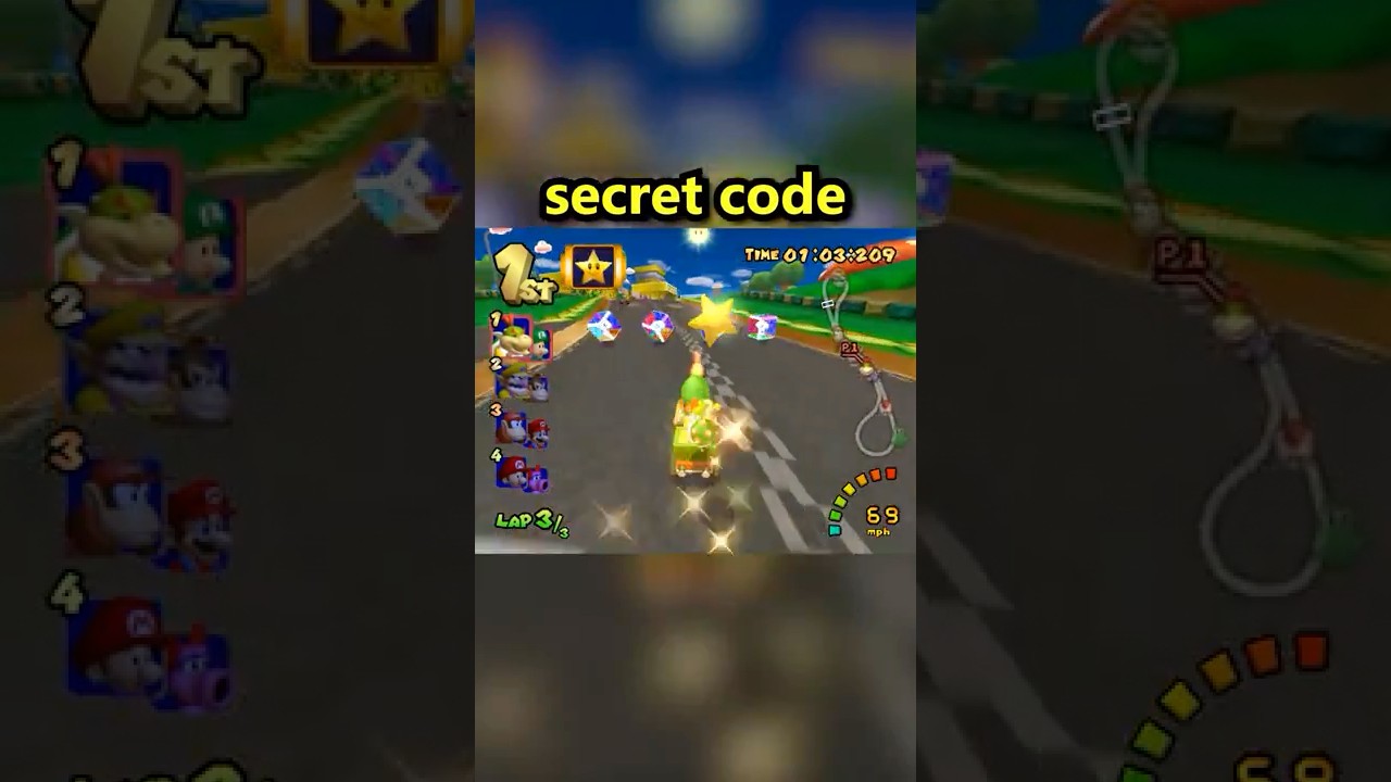 SECRET CODE in Mario Kart Double Dash!!