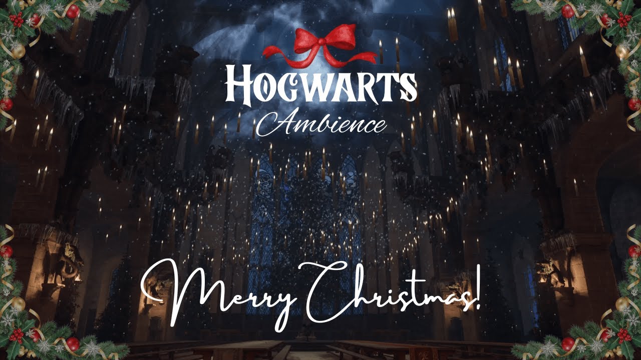 HOGWARTS Christmas Ambience 🎄 | Happy Holidays!