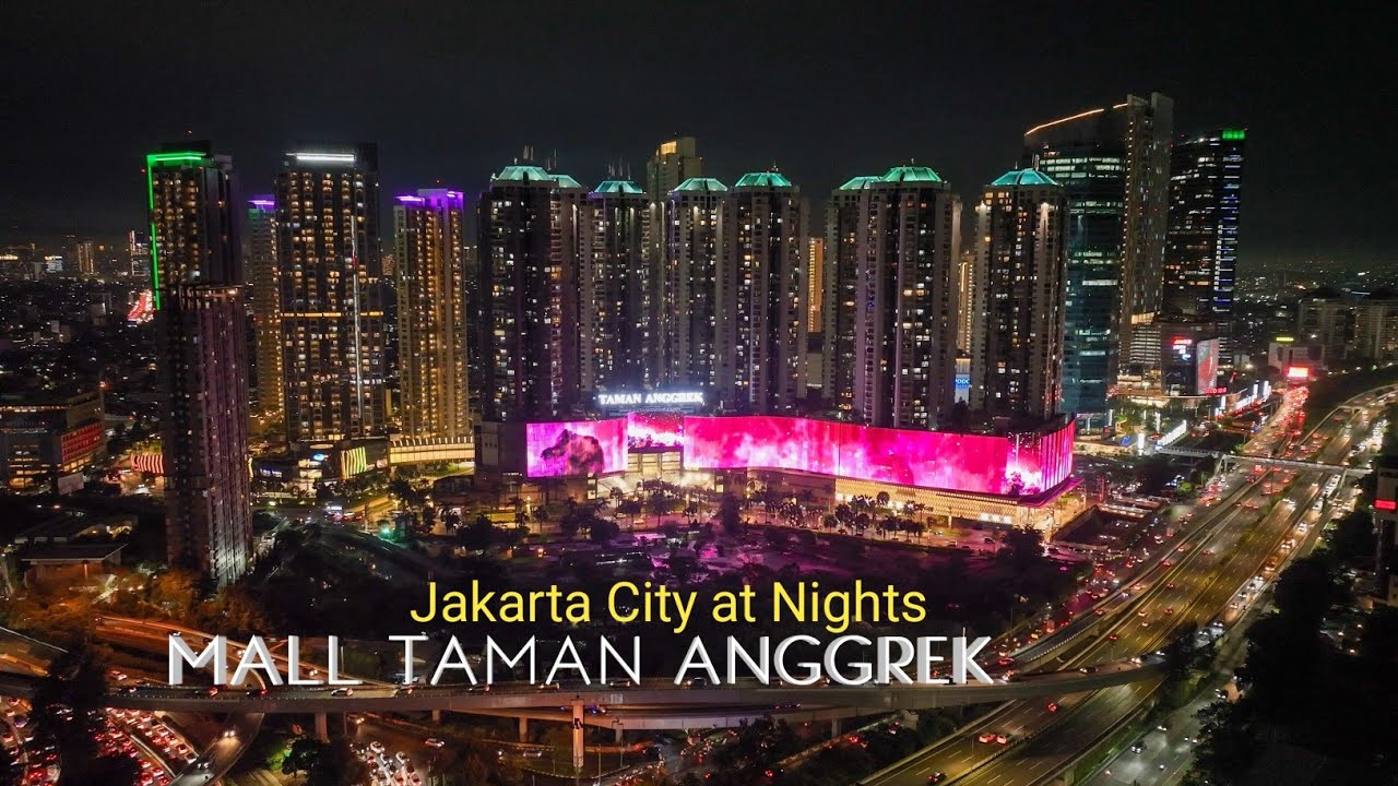 Mall Taman Anggrek Jakarta | Jakarta Drone Malam Hari | DJI Mavic 3 Classic