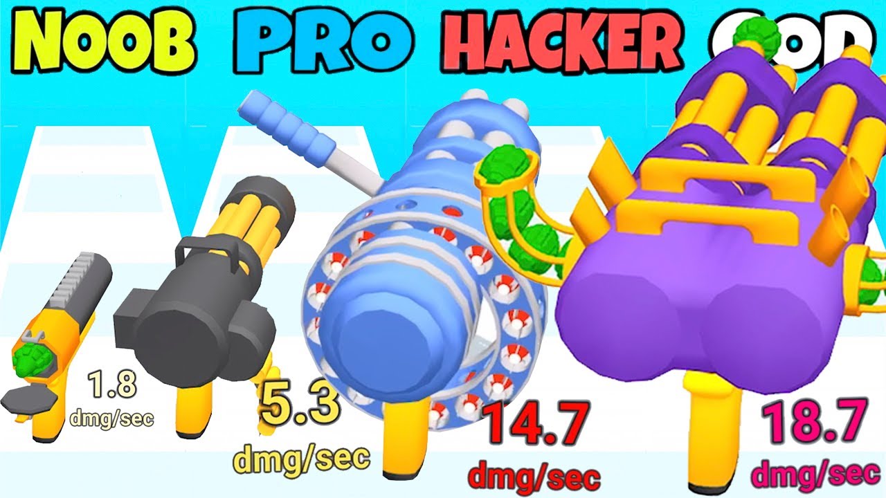 NOOB vs PRO vs HACKER vs GOD in Gun Mutation