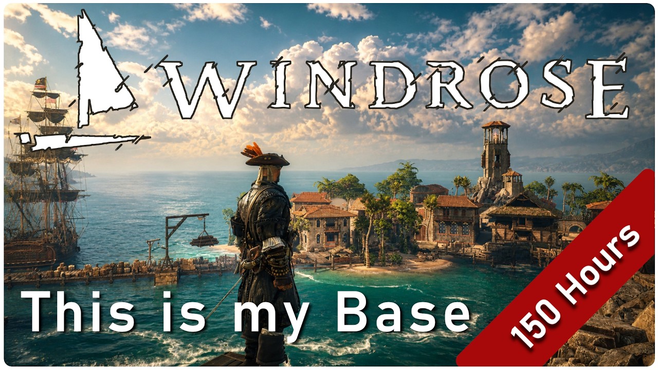 Windrose - I Built a Massive Island City Solo: Port Lemuria (150 Hours Build)