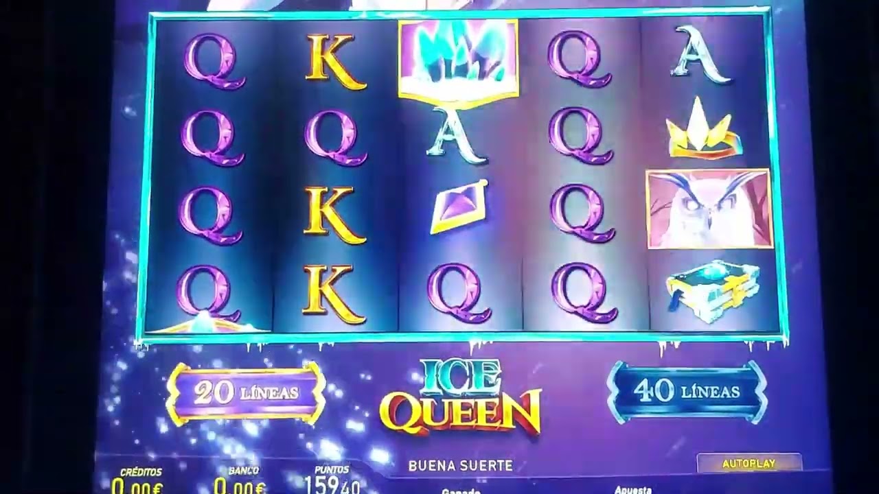 TRAGAPERRA/SLOTS/TRAGAMONEDAS/ ICE QUEEN INVIERTO 200