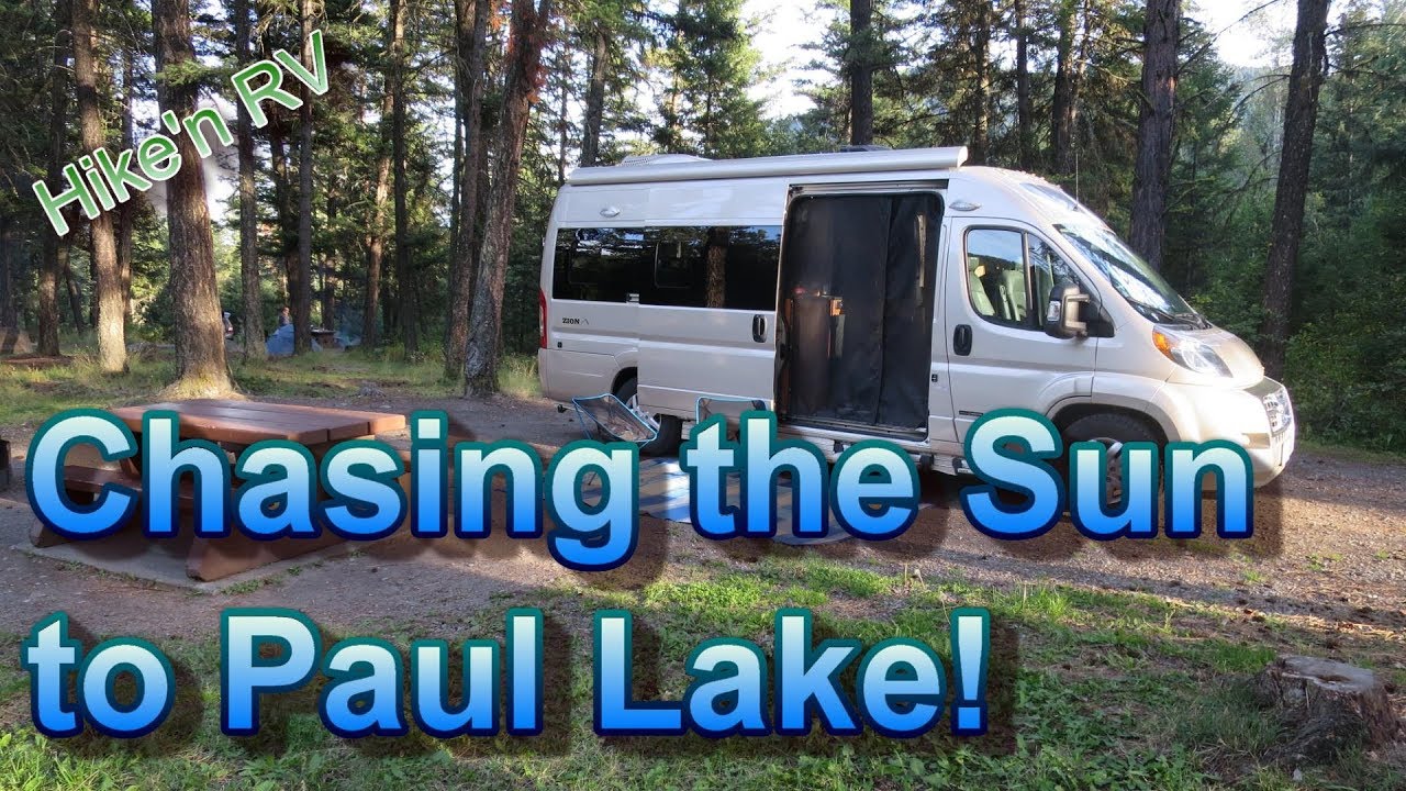Roadtrek Zion Campervan at Paul Lake, BC