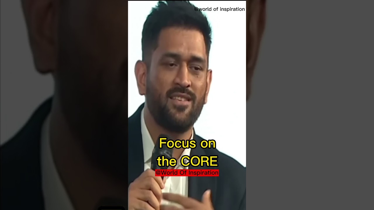 M.S.Dhoni's advice for young cricketers #msdhoni