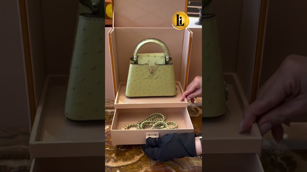Introducing my latest luxury obsession 💚✨ - LV Capucines Nano