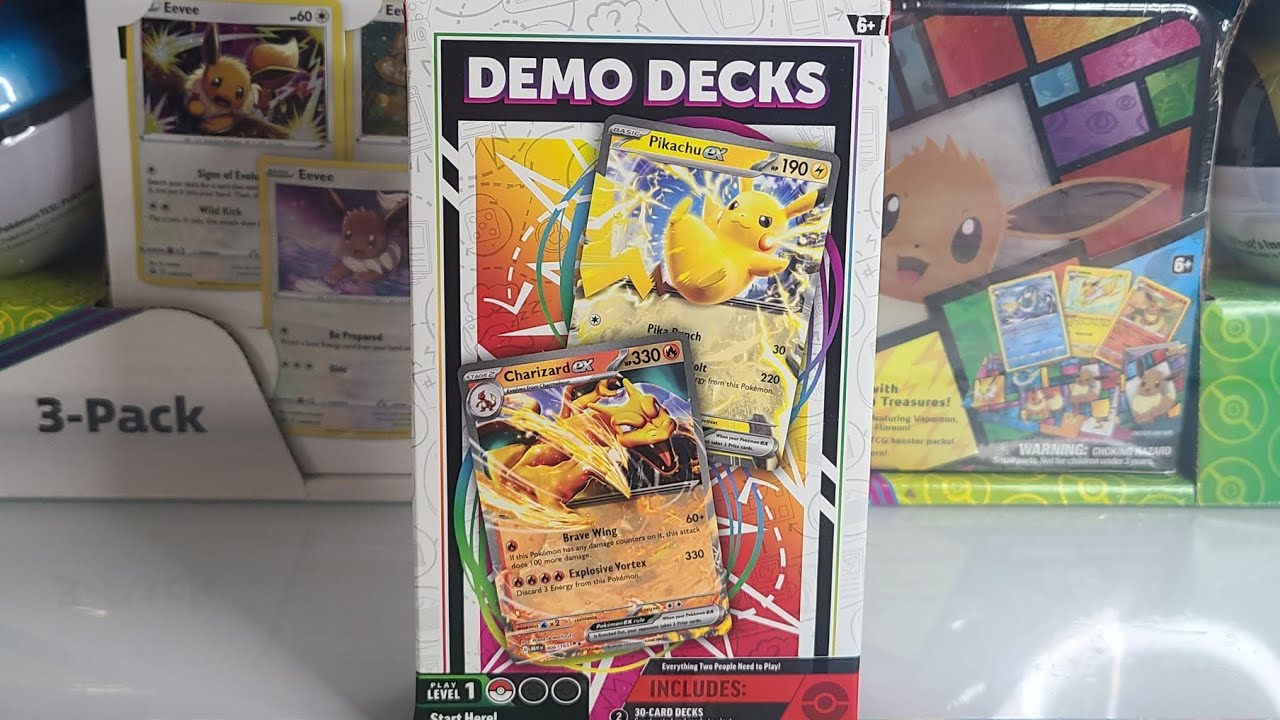 Pok&eacute;mon 2024 Demo Deck Unboxing (Charizard ex & Pikachu ex)