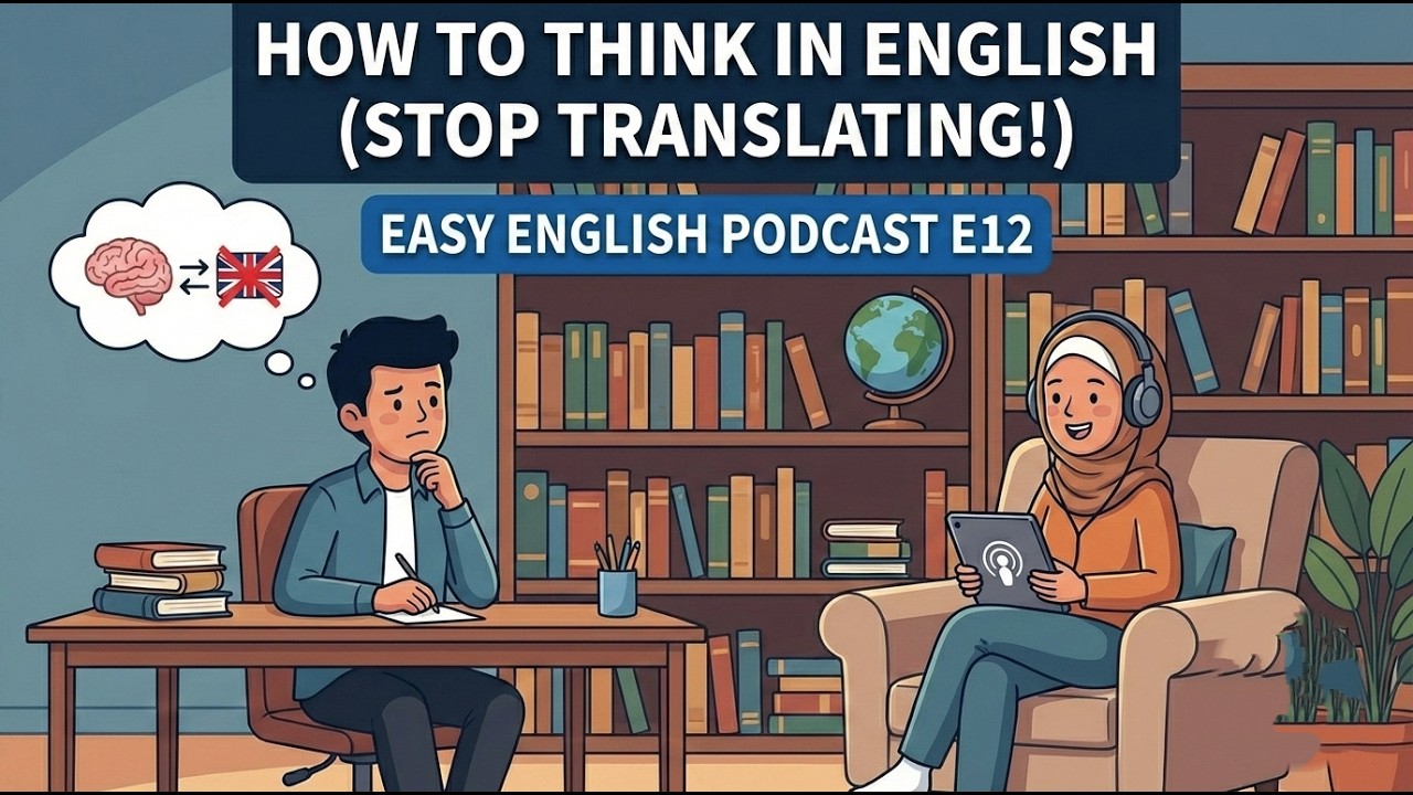 How to Think in English (Stop Translating!) | Easy English Podcast