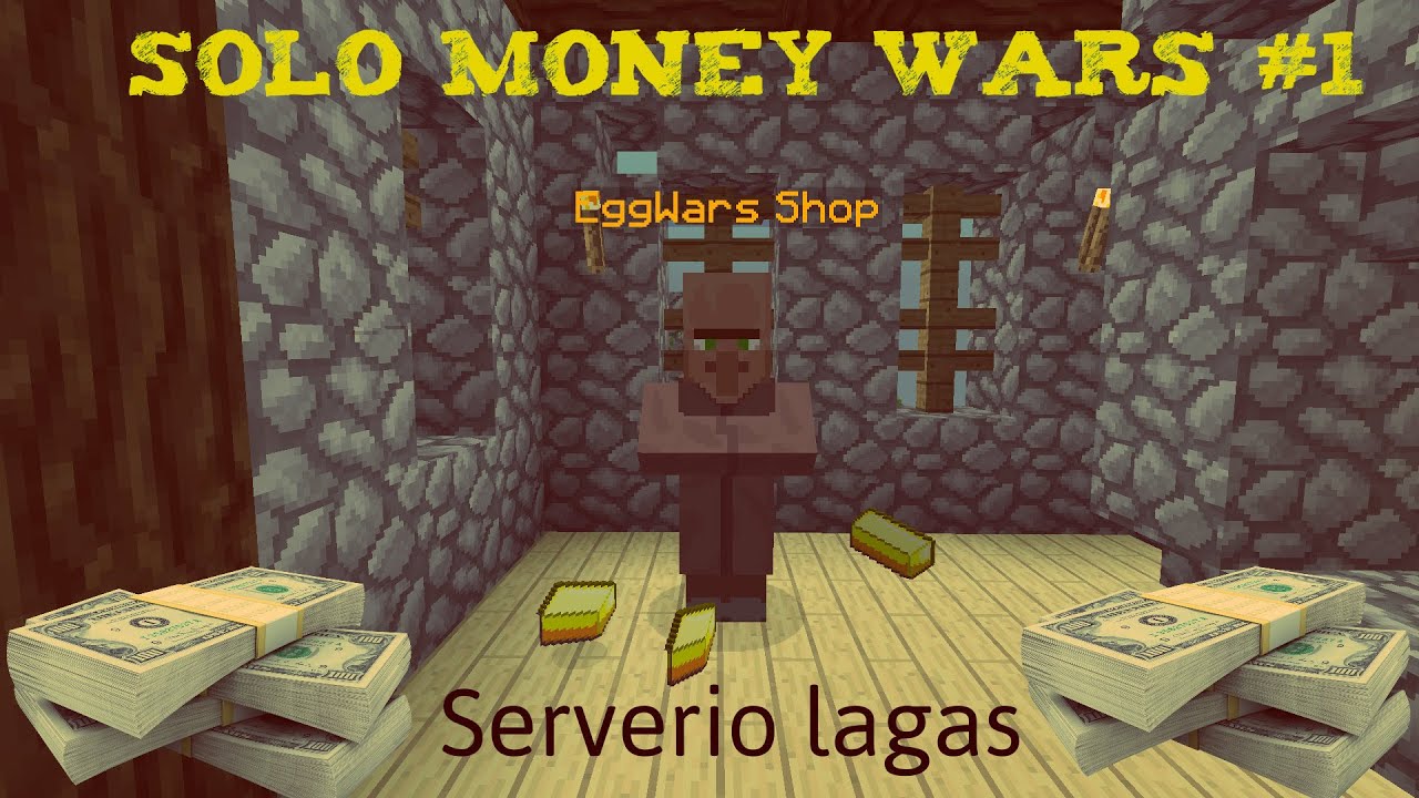 Minecraft: Money Wars 1.9 SOLO #1 Serverio Lagas!