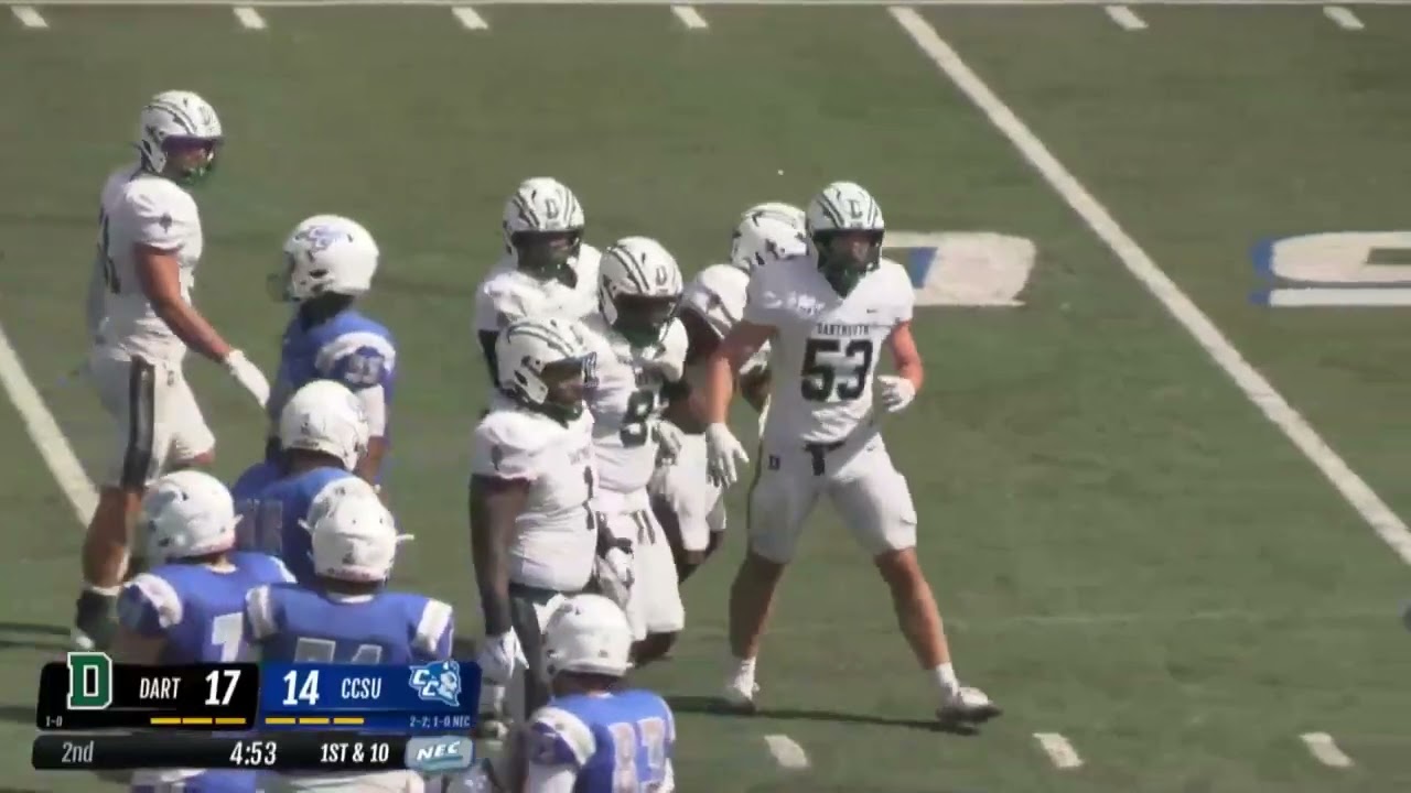 Dartmouth Football at CCSU Highlights - Sept. 27, 2025