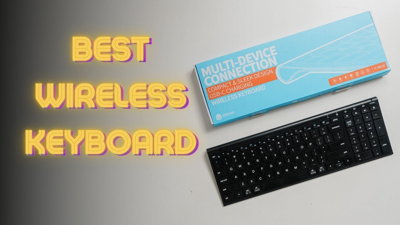 The ultimate wireless Keyboard?! The iClever BK10!!! Connect up to 3 Devices at once!