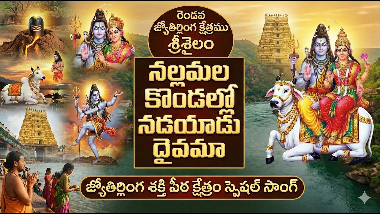 శ్రీశైలం  Devotional Song 🙏🙏 II నల్లమల కొండల్లో నడయాడు దైవమా 🙏🙏 II ఈ పాట వింటే మనసు శివుని చెంతే.🌿