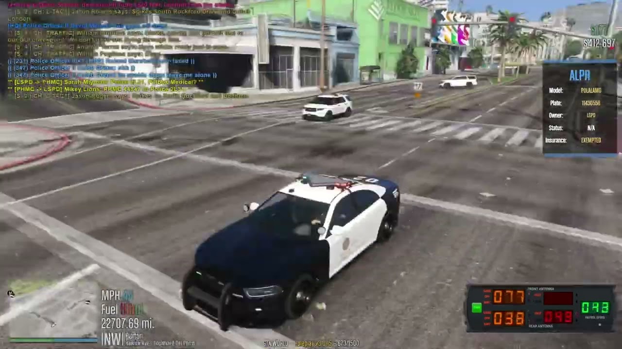 [GTA:WORLD] LSPD Pursuit: Need for Speed