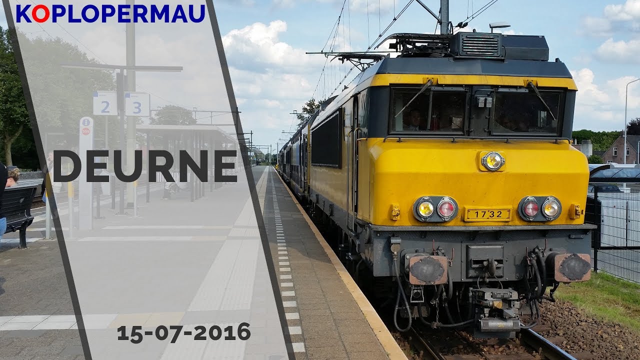 Treinenverkeer op station Deurne (15 juli 2016)