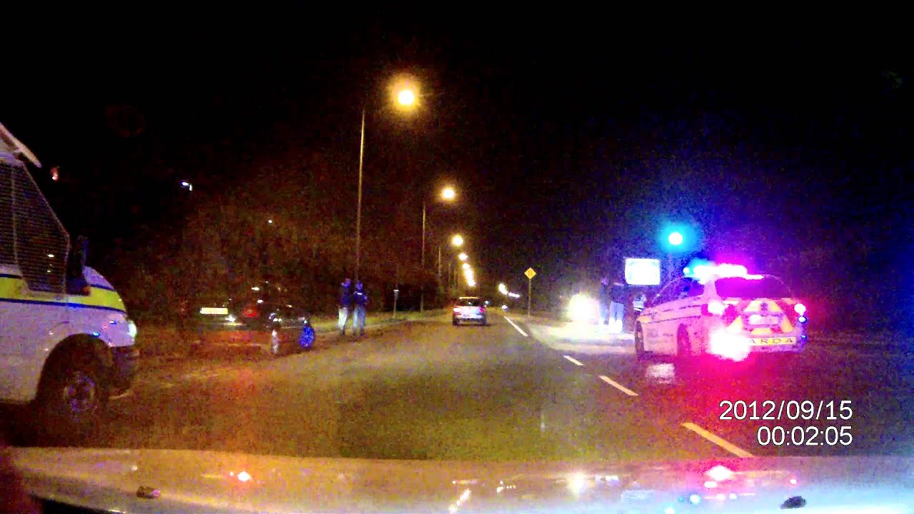 Typical Garda checkpoint with my 