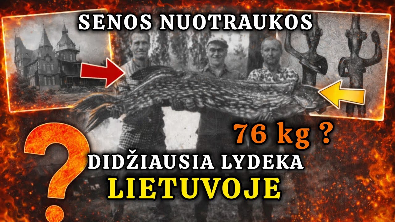 Didžiausia lydeka Lietuvoje | Senos Lietuvos nuotraukos, turinčios įdomias ir &scaron;iurpias istorijas #2
