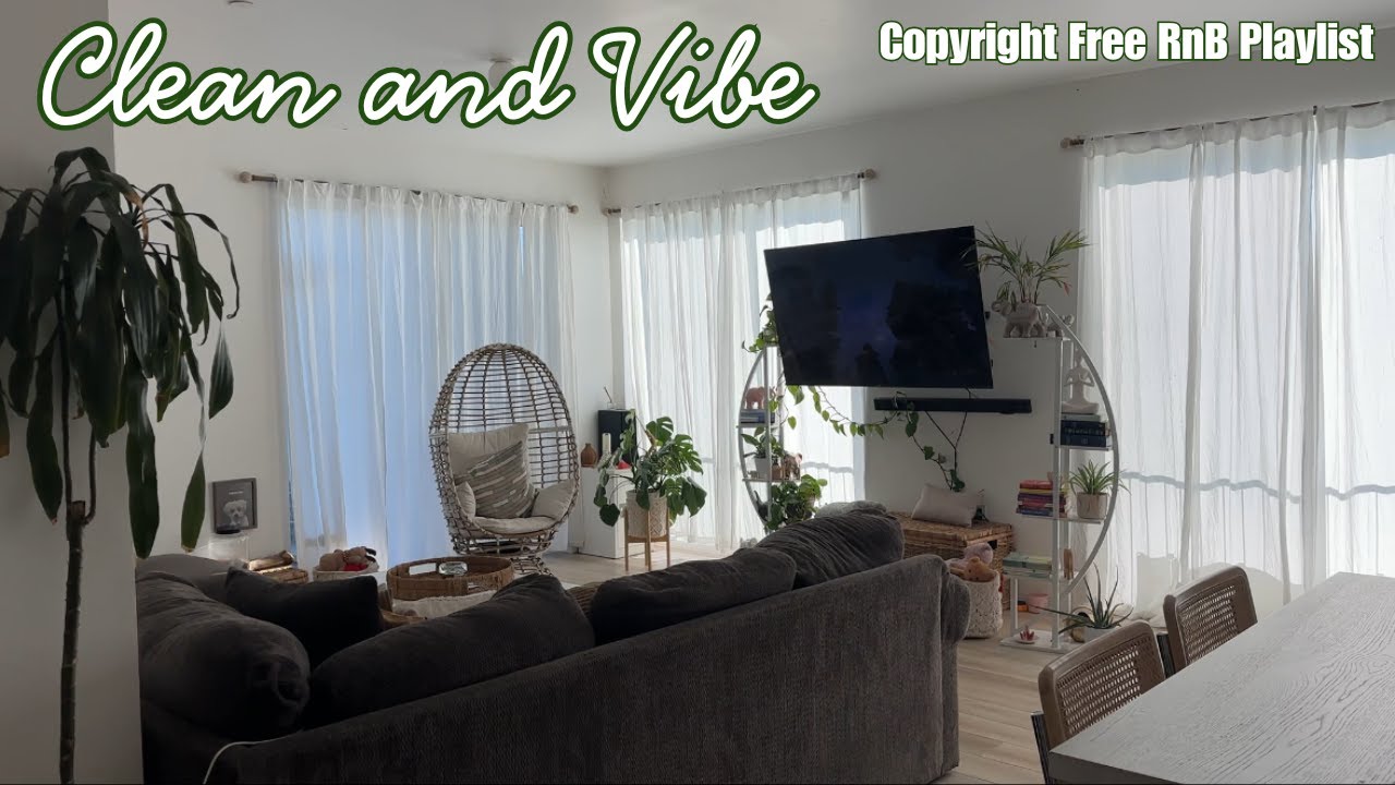 New Week Reset: Clean and Vibe with Me| Copyright Free RnB Playlist LovelyBryana