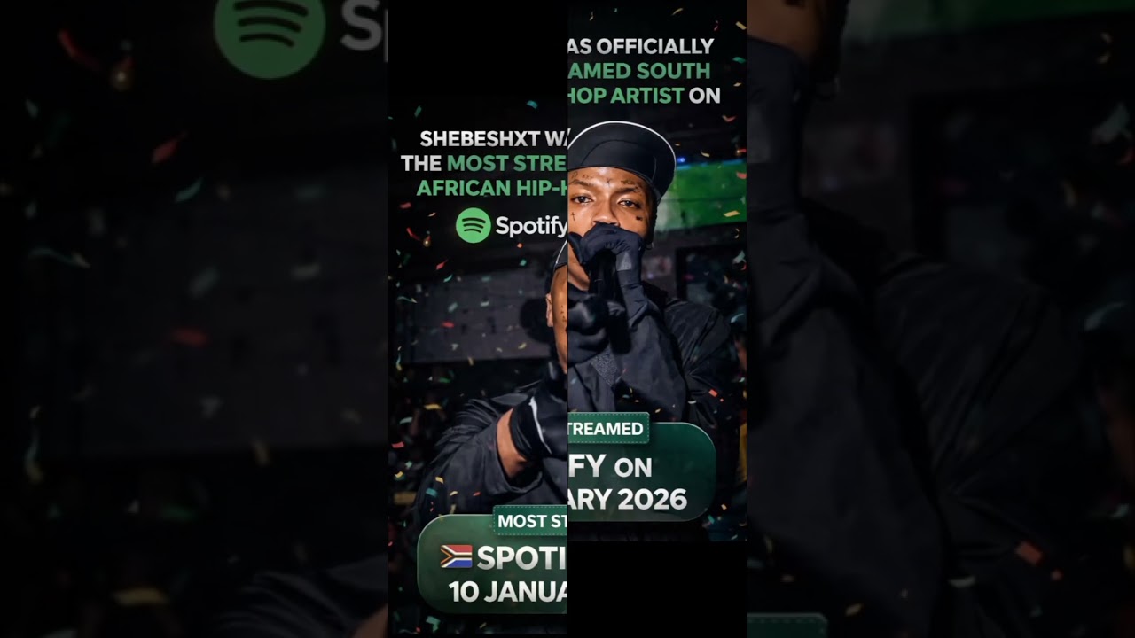 Shebeshxt Was The Most Streamed South African Lekompo artist on SPOTIFY 🇿🇦 