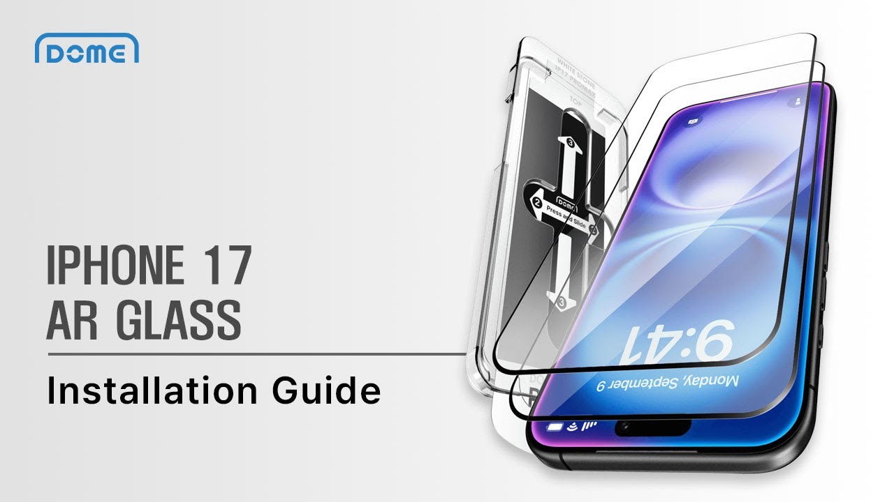 Whitestone AR Glass Screen Protector for iPhone17 series Installation