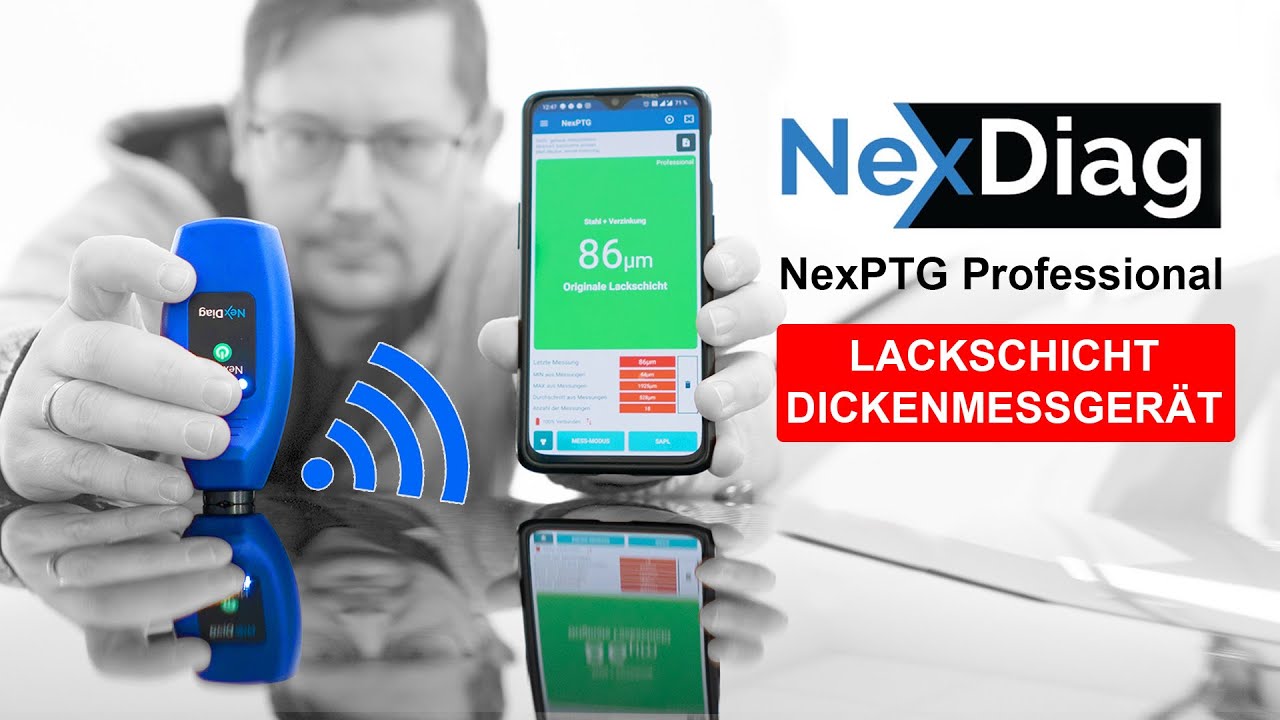 NEXDIAG NexPTG Professional Lackschichtmesser - Vorstellung und Kalibrierung