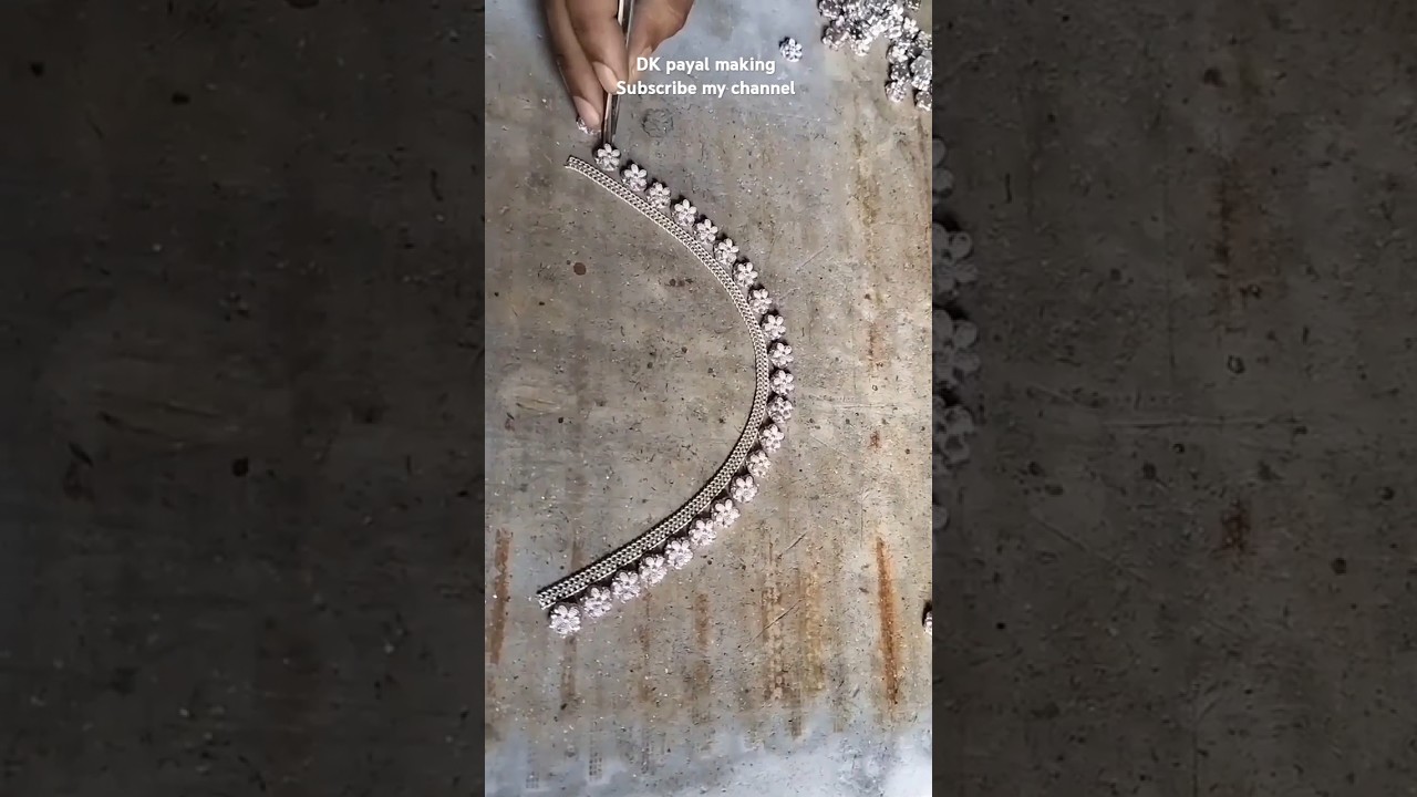 how to making silver Payal anklets making process @Silverpayalmaking