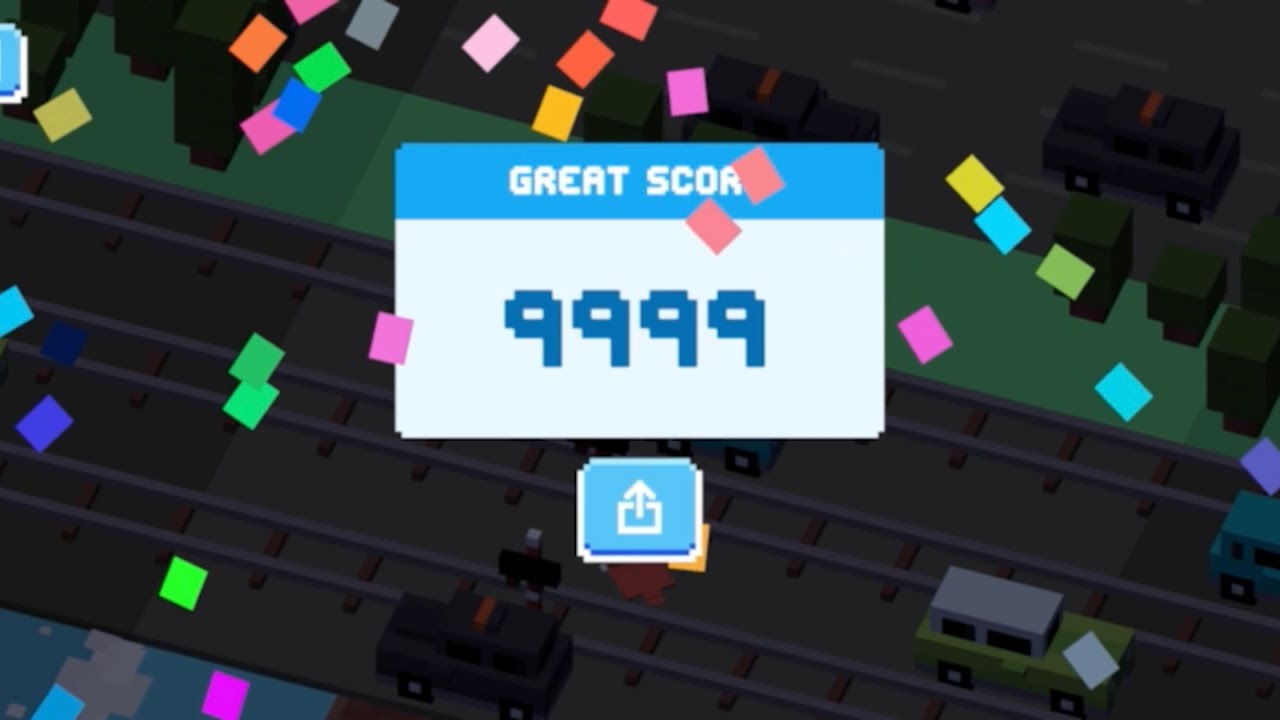 Crossy Road Mobile World Record - First Ever Max Score!